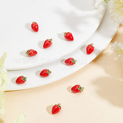 10Pcs Brass Enamel Charms&nbsp;KK-AR0003-63
