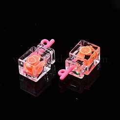 Imitation Drink Resin Pendants&nbsp;CRES-S359-32I
