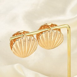 Brass Hoop Earrings for Women&nbsp;EJEW-U041-07G