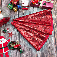 Polyester Christmas Tree Skirt&nbsp;DIY-WH20032-86B