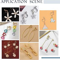 50Pcs 5 Style 201 & 304 Stainless Steel Clip-on Earring Converters Findings&nbsp;STAS-UN0038-19