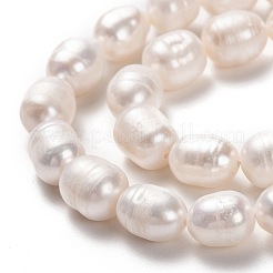 Natural Cultured Freshwater Pearl Beads Strands&nbsp;PEAR-L033-77-01