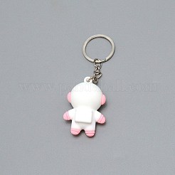 PVC Plastic Keychain&nbsp;KEYC-WH0026-01B