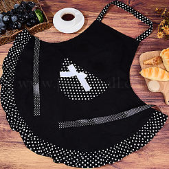 Polyester Polka Dot Bowknot Kitchen Apron&nbsp;AJEW-BM0001-49