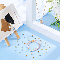 400Pcs Brass Crimp Beads Covers&nbsp;KK-DC0004-78G