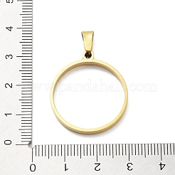 304 Stainless Steel Open Back Bezel Pendants&nbsp;STAS-Z091-05G-03