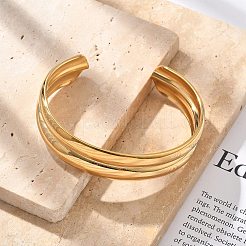 304 Stainless Steel Cuff Bangles for Women&nbsp;BJEW-B108-07G