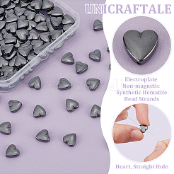 150Pcs Electroplate Non-magnetic Synthetic Hematite Bead Strands&nbsp;G-UN0001-28