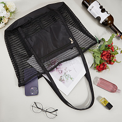 Polyester Braided Women's Tote Bags&nbsp;AJEW-WH20072-26B