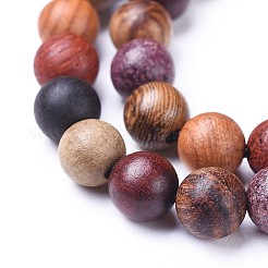 Natural Wood Beads Strands&nbsp;X-WOOD-F008-07-C