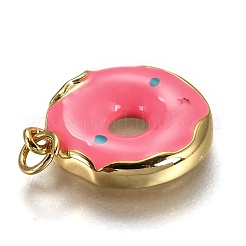 Brass Enamel Pendants&nbsp;KK-B026-24G