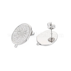 304 Stainless Steel Stud Earring Findings&nbsp;STAS-N097-237P