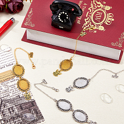 DIY Oval & Angel Alloy Graduation Cap Fringe Pendant Decoration Making Kits&nbsp;HJEW-DC00044