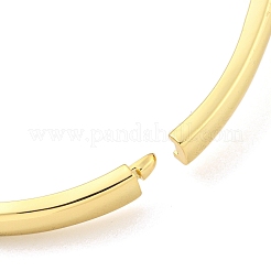 Rectangle Brass Micro Pave Clear Cubic Zirconia Hinged Bangles for Women&nbsp;BJEW-Z062-05A