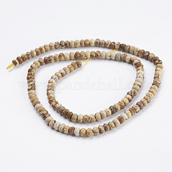 Natural Picture Jasper Beads Strands&nbsp;G-K255-05