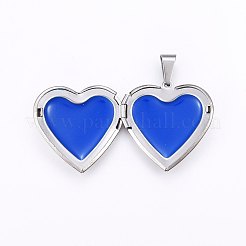 304 Stainless Steel Locket Pendants&nbsp;STAS-O103-29P