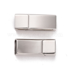Tarnish Resistant 304 Stainless Steel Magnetic Clasps with Glue-in Ends&nbsp;STAS-I011-05