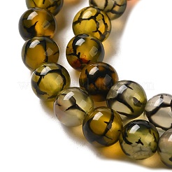 Natural Dragon Veins Agate Beads Strands&nbsp;X-G-G515-6mm-02A