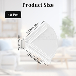 40Pcs Transparent Silicone Anti-Collision Protective Corner&nbsp;AJEW-CN0005-85