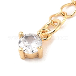 Brass with Cubic Zirconia Chain Extender&nbsp;LS-KK-B102-43G