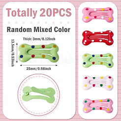 Iron Enamel Snap Hair Clips&nbsp;PHAR-TADJ0001-06A