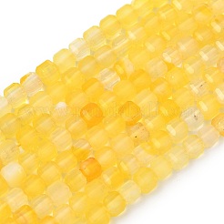 Natural Yellow Agate Beads Strands&nbsp;G-F797-A25-01