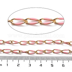 Ion Plating(IP) 304 Stainless Steel Enamel Twisted Oval Link Chains&nbsp;CHS-K019-02G-05