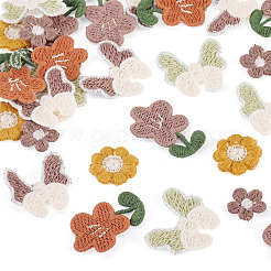 30Pcs 6 Styles Flower Computerized Embroidery Cloth Iron On Patches&nbsp;PATC-TA0001-36B