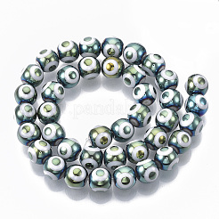 Electroplate Glass Beads Strands&nbsp;EGLA-T012-02D-8MM