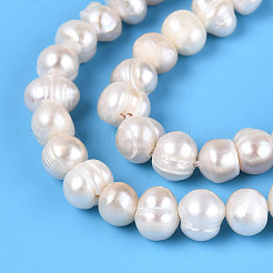 Natural Cultured Freshwater Pearl Beads Strands&nbsp;PEAR-N013-05O-01
