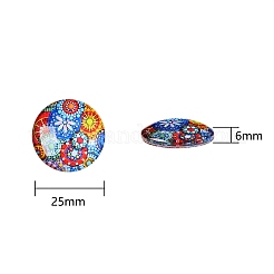 70Pcs Flatback Glass Cabochons for DIY Projects&nbsp;GGLA-SZ0001-33B