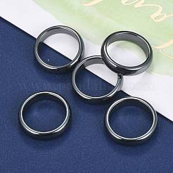 Non-Magnetic Synthetic Hematite Finger Rings&nbsp;RJEW-J005-03