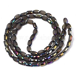 Electroplate Frosted Glass Beads Strands&nbsp;EGLA-S193-01A-C