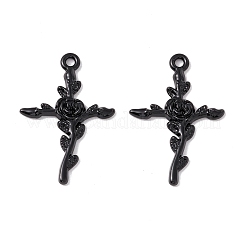 Halloween Alloy Enamel Pendants&nbsp;FIND-G024-02EB