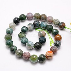 Natural Indian Agate Beads Strands&nbsp;G-G542-8mm-19
