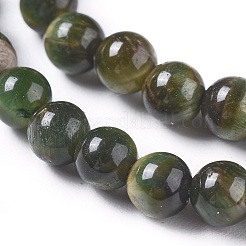Natural Tiger Eye Beads Strands&nbsp;G-K301-4mm-05
