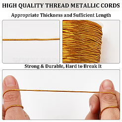 2 Rolls 2 Colors Polyester Metallic Elastic Round Cord&nbsp;OCOR-CY0001-91A
