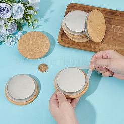 Bamboo Teapot Lids&nbsp;AJEW-WH0752-064