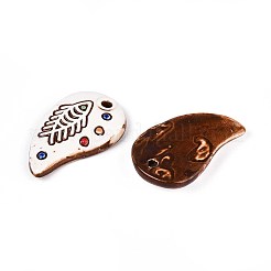 Handmade Porcelain Big Pendants&nbsp;PORC-T133-46