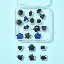 20Pcs 10 Styles Two Tone Glass Mood Beads&nbsp;GLAA-FS0002-30