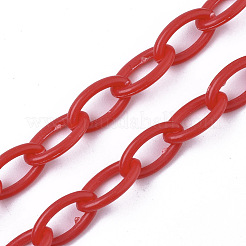 Opaque Acrylic Cable Chains&nbsp;X-SACR-N010-001E