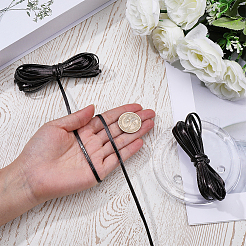 2 Bundles Flat PU Leather Braided Cord&nbsp;OCOR-CL0001-18B
