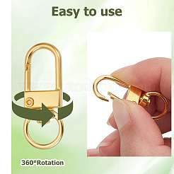 36Pcs 2 Colors Alloy Swivel Clasps&nbsp;PURS-CN0001-11