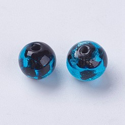 Handmade Silver Foil Lampwork Beads&nbsp;LAMP-J089-Q05