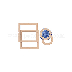 2Pcs Wooden Thread Winding Plate&nbsp;DIY-WH0888-026