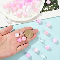 120Pcs 4 Styles ABS Plastic Imitation Pearl European Beads&nbsp;FIND-SC0019-28B