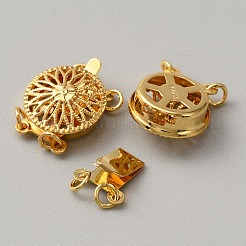 Brass Box Clasps&nbsp;LS-KK-WH0079-16A-G