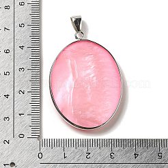 Dyed Natural White Shell Cameo Woman Pendants&nbsp;KK-F868-01P-02