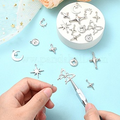 20Pcs 9 Styles Rack Plating Alloy Pendantss&nbsp;FIND-YW0005-18