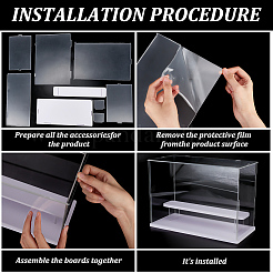 Transparent Plastic Minifigures Display Case&nbsp;ODIS-WH0025-142A